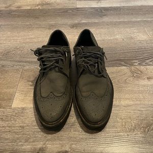 ALLSAINTS Brogue Dress Shoe. Size 43 US10. Leather. Rubber Sole.